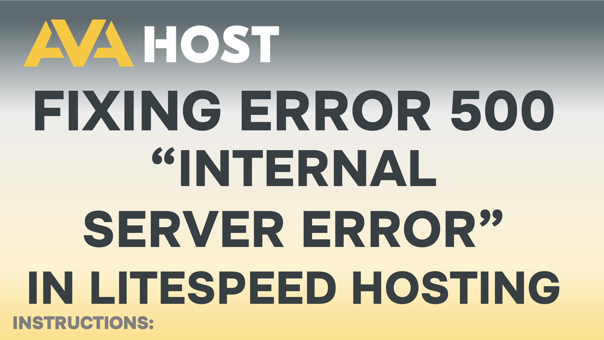 Fixing Error 500 Internal Server Error” In Litespeed Hosting ⋆ Avahosting